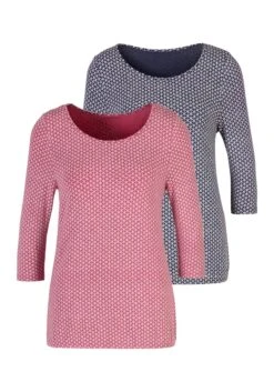 Vivance 3/4-Arm-Shirt, (2er-Pack), Mit Elastischem Saum -Bikini Mode Geschaft af5588b500a0d943de464747a34bf4a4