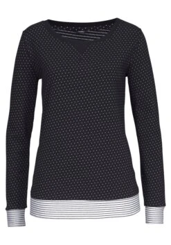 Vivance Dreams Pyjama, (2 Tlg., 1 Stück), Mit Pünktchen- Und Streifenmuster -Bikini Mode Geschaft b01a6a2bea67f33a74576609ec31676a