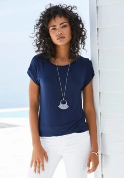 Vivance T-Shirt, (2er-Pack), Mit Elastischem Saumabschluss -Bikini Mode Geschaft b220641cf962f1e1a617cb4c6e2bf9a6