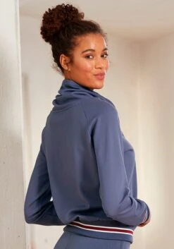 H.I.S Sweatshirt, Mit Geringelte Rippbündchen -Bikini Mode Geschaft b5102341a0b790fe03d07e418ecd72ed