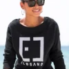 Elbsand Sweatshirt »Finnia«, Mit Flockprint Vorne -Bikini Mode Geschaft b9fc0f135a981a7c918ddce1e2f02304