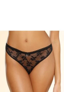 Petite Fleur Gold String-Ouvert, Rundherum Aus Transparenter Spitze -Bikini Mode Geschaft b9ff48332f21b93b4fb479f3edb24d6f