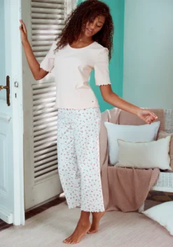 S.Oliver Pyjamaoberteil, Mit Puffärmeln -Bikini Mode Geschaft bc512b5b3457ffc152b9bae415265cce