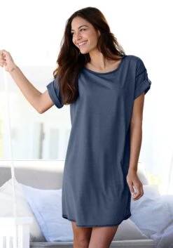 Arizona Sleepshirt, Mit Rundhalsausschnitt