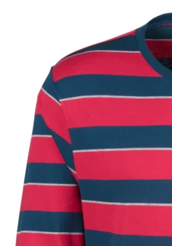 H.I.S Pyjama, (2 Tlg., 1 Stück), Mit Aufwendig Gestreiftem Oberteil -Bikini Mode Geschaft be2981e2f19c9f7748f521d1d2c4ab4c