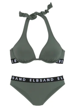 Elbsand Bügel-Bikini, Mit Kontrastfarbenen Markenschriftzügen -Bikini Mode Geschaft bea70874ae5677360f865c903ccb4434
