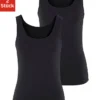 Vivance Tanktop, (2er-Pack), Aus Elastischer Baumwoll-Qualität -Bikini Mode Geschaft bfdb19186b5a86d074172cb304c16ca3