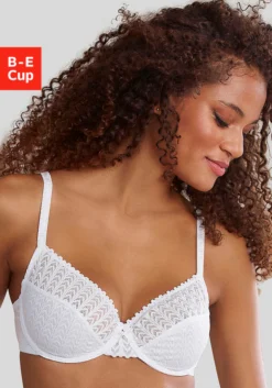 S.Oliver Bügel-BH, Mit Transparenten Obercups Aus Graphischer Spitze, Dessous -Bikini Mode Geschaft c169467f51c3bb0a650080a74a232078