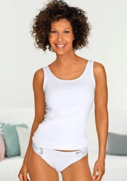 Petite Fleur Achselhemd, (Packung, 3er-Pack), Aus Reiner Baumwolle -Bikini Mode Geschaft c366060c7f7c80f89126c1966f526136