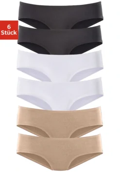 Vivance Active Hipster, (Packung, 6 St.), Aus Weicher Microfaser -Bikini Mode Geschaft c584f3e2d2a6ca9784edd066955b570b