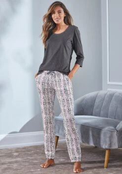 Vivance Dreams Pyjamahose, Im Allover-Muster Mit Velvetband -Bikini Mode Geschaft c6ba3d365e2908414fca4b6862598c69