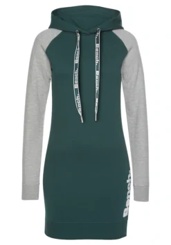 Bench. Sweatkleid, Mit Kapuze Und Farblich Abgesetzten Ärmeln -Bikini Mode Geschaft c7832d3d505fea2caff117888f381965