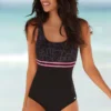 Venice Beach Badeanzug, Mit Trendigem Logoprint Und Shaping-Effekt 2 Venice Beach Badeanzug, Mit Trendigem Logoprint Und Shaping-Effekt -Bikini Mode Geschaft ce2f0c05362d380207777e7769340f02