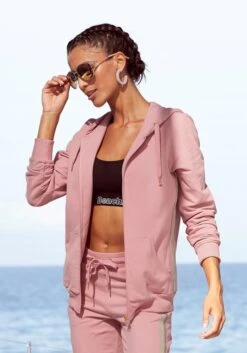 Bench. Kapuzensweatjacke, Mit Glitzer Streifen