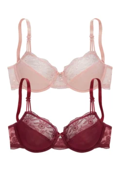 Nuance Bügel-BH, (Packung, 2 Stück), Mit Schöner Stickereispitze, Dessous -Bikini Mode Geschaft d38647b87dd001a3eadb01f500648dc3