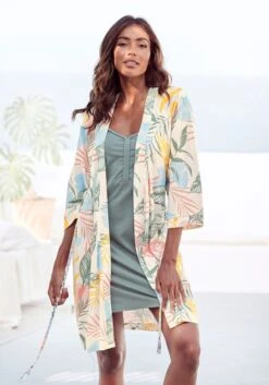 Vivance Dreams Kimono, Uni Oder Mit Floralem Druck -Bikini Mode Geschaft d5606a1fb0370d6663cc154f959998fd