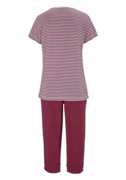 H.I.S Capri-Pyjama, (2 Tlg., 1 Stück), Mit Geringeltem T-Shirt Und Legerer Hose -Bikini Mode Geschaft d5b5f333680bc3d3edcb7e682a88b54e