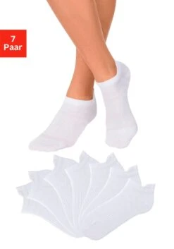 LASCANA ACTIVE Sneakersocken, (7 Paar), In Piqué-Optik -Bikini Mode Geschaft d64e3a5904b43a738448bd1c8e0838a9