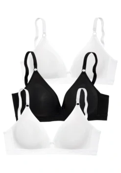 Petite Fleur Bralette-BH, (Packung, 3 Stück), Im Triangel-Schnitt Aus Schöner Baumwolle, Basic Dessous -Bikini Mode Geschaft d6efd55ad95fb0ec8700dc1182e39aec