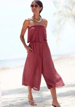 Vivance Bandeauoverall, Aus Gekreppter Viskose