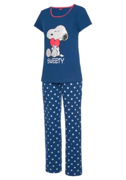 Peanuts Pyjama, (2 Tlg., 1 Stück), Mit Snoopy-Druck Und Pünktchen-Hose -Bikini Mode Geschaft d9692567baebb4bfb02c0eac86dfc394