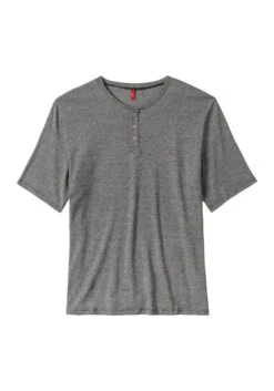 S.Oliver Pyjama, (2 Tlg., 1 Stück), Oberteil In Melange-Optik Mit Knopfleiste -Bikini Mode Geschaft dab0ac7bc8422ebfd6834aa0e53466c6