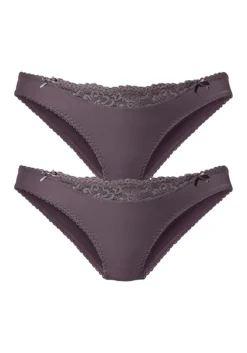 Nuance Slip, (2 St.), Mit Spitzeneinsatz Vorne -Bikini Mode Geschaft db24ea57e213b099fe3b60d6a6a5dc40