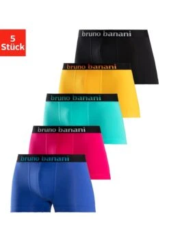 Bruno Banani Boxer, (Packung, 5 St.), Mit Streifen Logo Webbund