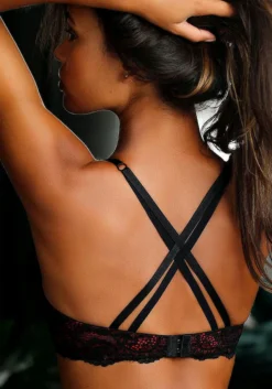 JETTE Push-up-BH, Mit Raffinierten Trägern In Bänder-Optik, Sexy Dessous -Bikini Mode Geschaft ddbf2573f7340d632cff9279f099eefe