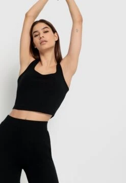 LSCN By LASCANA Shorty »Radlerhose Und Top Set«, (2 Tlg.), Mit Rippen -Bikini Mode Geschaft de02808dd2620e41e4848ed6e1939665