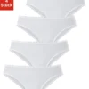 Petite Fleur Jazz-Pants Slips, (Packung, 4 St.), Aus Weicher Microfaser