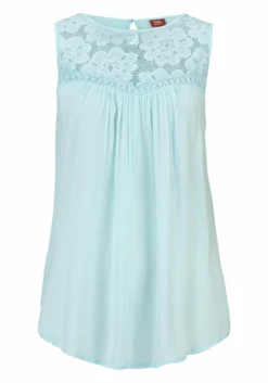 Buffalo Crepebluse, Mit Spitzeneinsatz -Bikini Mode Geschaft e0cd755348cc3ec4432d5b2924e4074b