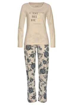 Vivance Dreams Pyjama, (2 Tlg., 1 Stück), Mit Großem Blumen-Druck -Bikini Mode Geschaft e13e40e70bd9a6dd7faea85f8ba4cbb6