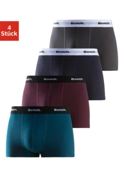 Bench. Boxer, (Packung, 4 St.), Mit Kontrastfarbigem Bund