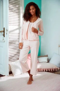 S.Oliver Pyjamahose, Mit Babylocksaum -Bikini Mode Geschaft e286630e0ff52f4451761f510f07a033