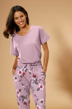 Vivance Dreams Pyjama, (2 Tlg., 1 Stück), Mit Hortensienmuster -Bikini Mode Geschaft e2c2471c1118f5627124a38672f97037