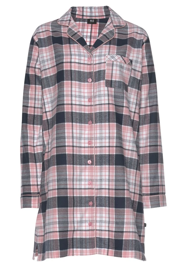 H.I.S Nachthemd, (1 Tlg.), Aus Flanell Im Karo-Design 4 H.I.S Nachthemd, (1 Tlg.), Aus Flanell Im Karo-Design – Bild 2