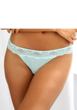 Vivance String »Noemi«, Mit Floralem Spitzenbund
