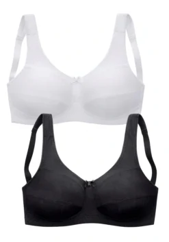 Petite Fleur Entlastungs-BH, (Packung, 2 Stück), Mit Weichem Unterbrustgummi, Basic Dessous -Bikini Mode Geschaft e6dee060b264cf71ef6a76fecdccbc3e