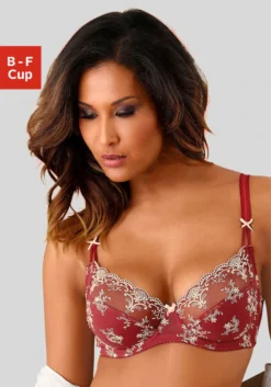 Nuance Bügel-BH, Mit Wunderschöner Stickereispitze, Dessous -Bikini Mode Geschaft e744c1d1e2faad38d17e961f4cb19ddb