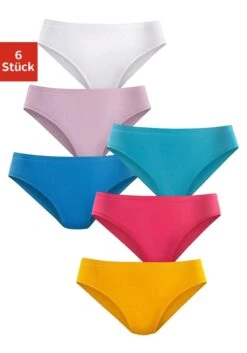 Petite Fleur Jazz-Pants Slips, (Packung, 6 St.), Aus Reiner Baumwolle -Bikini Mode Geschaft e8f2dc8bb7c7501bc8c53cfe90464326