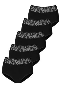 Vivance Taillenslip, (Packung, 5 St.), Mit Floraler Spitze Vorn
