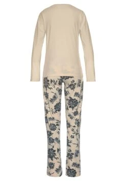 Vivance Dreams Pyjama, (2 Tlg., 1 Stück), Mit Großem Blumen-Druck -Bikini Mode Geschaft edb10aeca500f3971fe38456d402c8cf