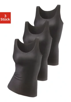 Petite Fleur Achselhemd, (Packung, 3er-Pack), Aus Reiner Baumwolle