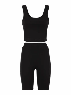 LSCN By LASCANA Shorty »Radlerhose Und Top Set«, (2 Tlg.), Mit Rippen -Bikini Mode Geschaft f0beb44daf1e2f6d2275aaf3a1541667