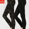 H.I.S Leggings, (2er-Pack), Bedruckt Und Uni