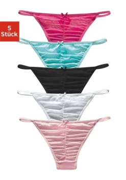 Vivance Stringtanga, (Packung, 5 St.), Vorn Gerafft 11 Vivance Stringtanga, (Packung, 5 St.), Vorn Gerafft -Bikini Mode Geschaft f2a2a3a7f774bf66eb0c9469e9e0bd49