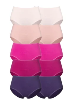 Petite Fleur Taillenslip, (Packung, 10 St.), In Frischen Uni-Farben