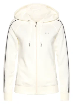 H.I.S Kapuzensweatjacke, Mit Piping An Den Ärmeln -Bikini Mode Geschaft f423909133d595d118045d8a1874c1ef