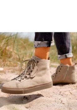 Elbsand Stiefelette, Sneaker High-Top Zum Schnüren Aus Weichem Leder Im Casual-Look -Bikini Mode Geschaft f52134416bbff83f4d1f7fdd640f38f8